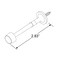 Prime-Line Rigid Door Stop, Zinc Diecast, Satin Nickel, Rubber Tip, Baseboard Single Pack MP11224-1 - alternate 3